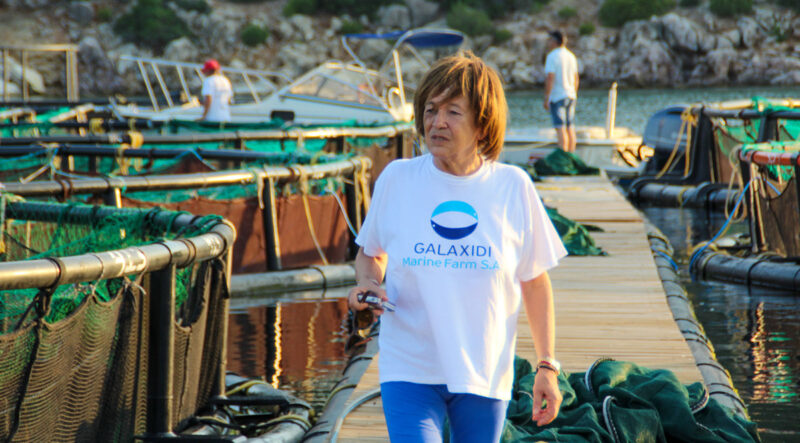 Nancy Panteleimonitou's (pictured) fish farming operations are part of Greece's drive to make the aquaculture industry a pillar of its national economy and a vehicle to help replenish Mediterranean wild stocks.