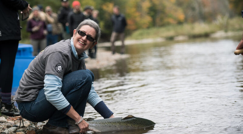 “There’s nothing quite like the feeling you get when you put a wild salmon back into its native river,” - Betty House, 20210 recipient of the Atlantic Canada Aquaculture Award.